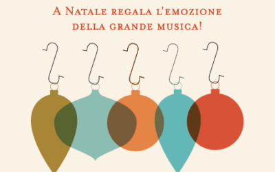 3 diverse Gift card per regalare le emozioni intense e piacevoli della grande musica dal vivo